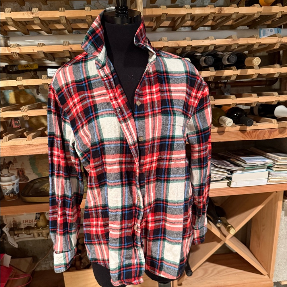 Old Navy Multicolor Plaid Flannel‎ Shirt